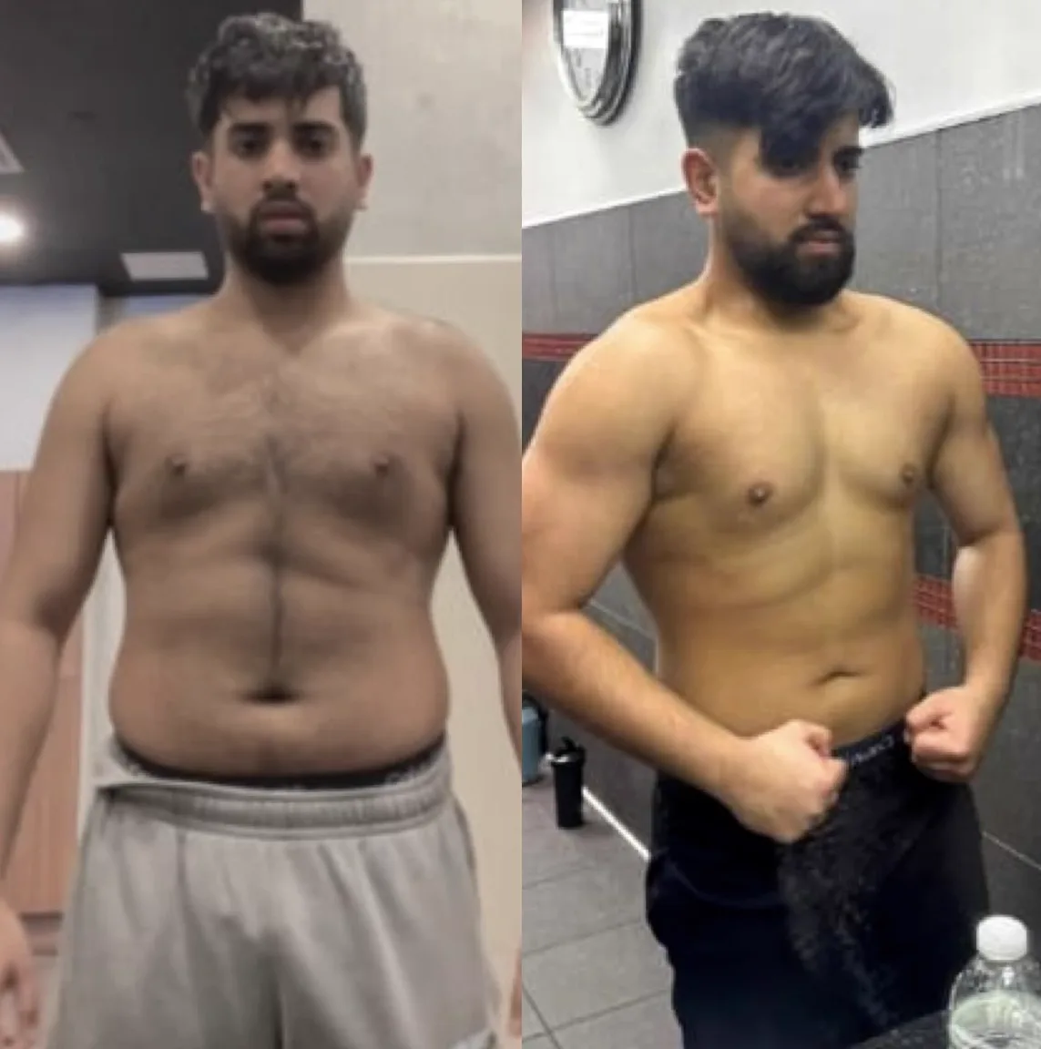 Client body transformation photo