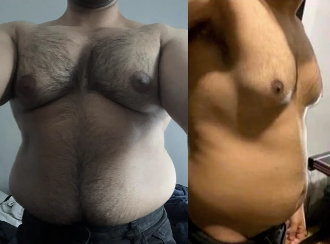 Client progress result photo